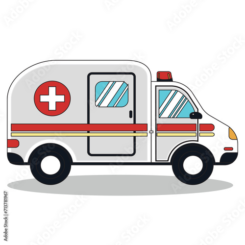 ambulance car vector illustration