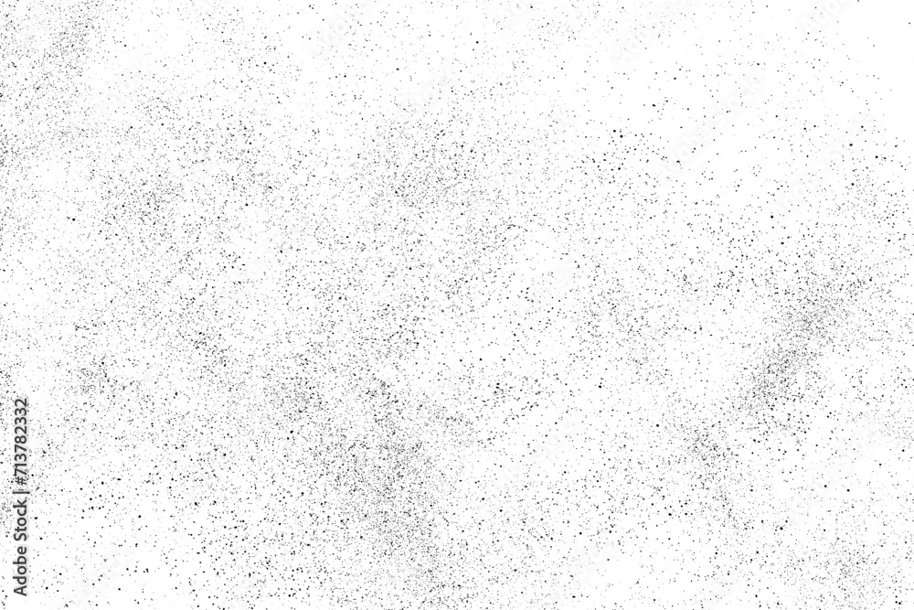 Black texture overlay. Dust grainy texture on white background. Grain noise stamp. Old paper. Grunge design elements. Vector illustration.	
