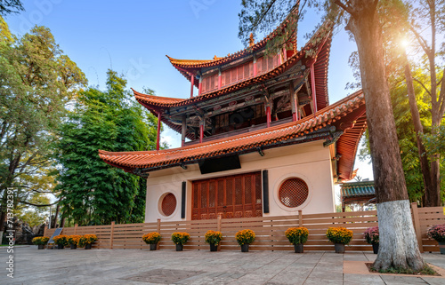 Daguan Tower was built in 1690 and is a key cultural relic protection unit in Yunnan Province. Kunming, Yunnan, China.