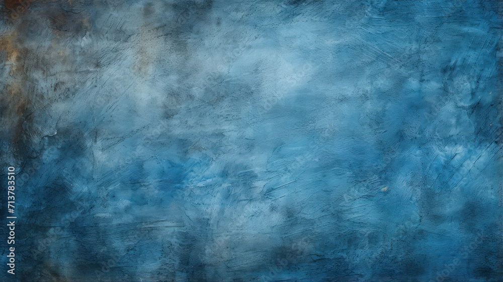 Blue-colored rough-textured grunge background.