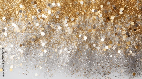 Christmas New Year Gold and Silver Glitter background © crazyass