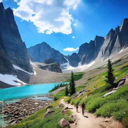 The Iceberg Lake Trail is a favorite among experienced hikers, who are treated to stunning views of Mount Wilbur, Iceberg Peak and the Continental Divide. photo