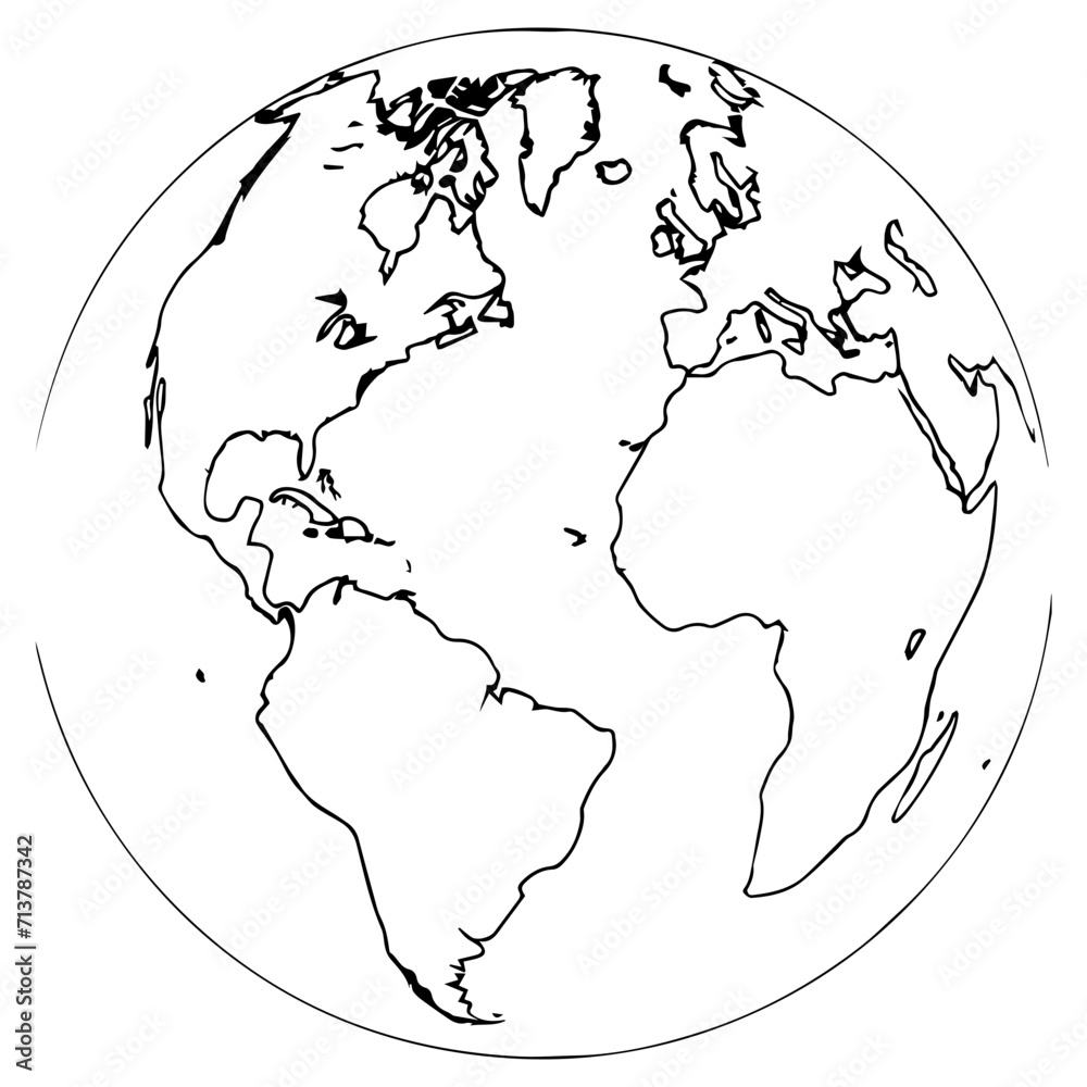 world map illustration - obrazy, fototapety, plakaty 