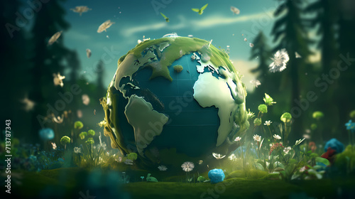 Environmental protection background, world environment day background, protect the environment © cai