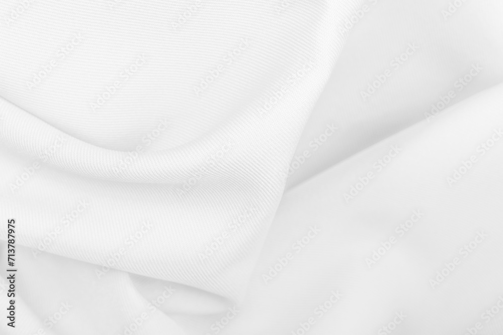 Obraz premium Smooth elegant white fabric silk texture soft background