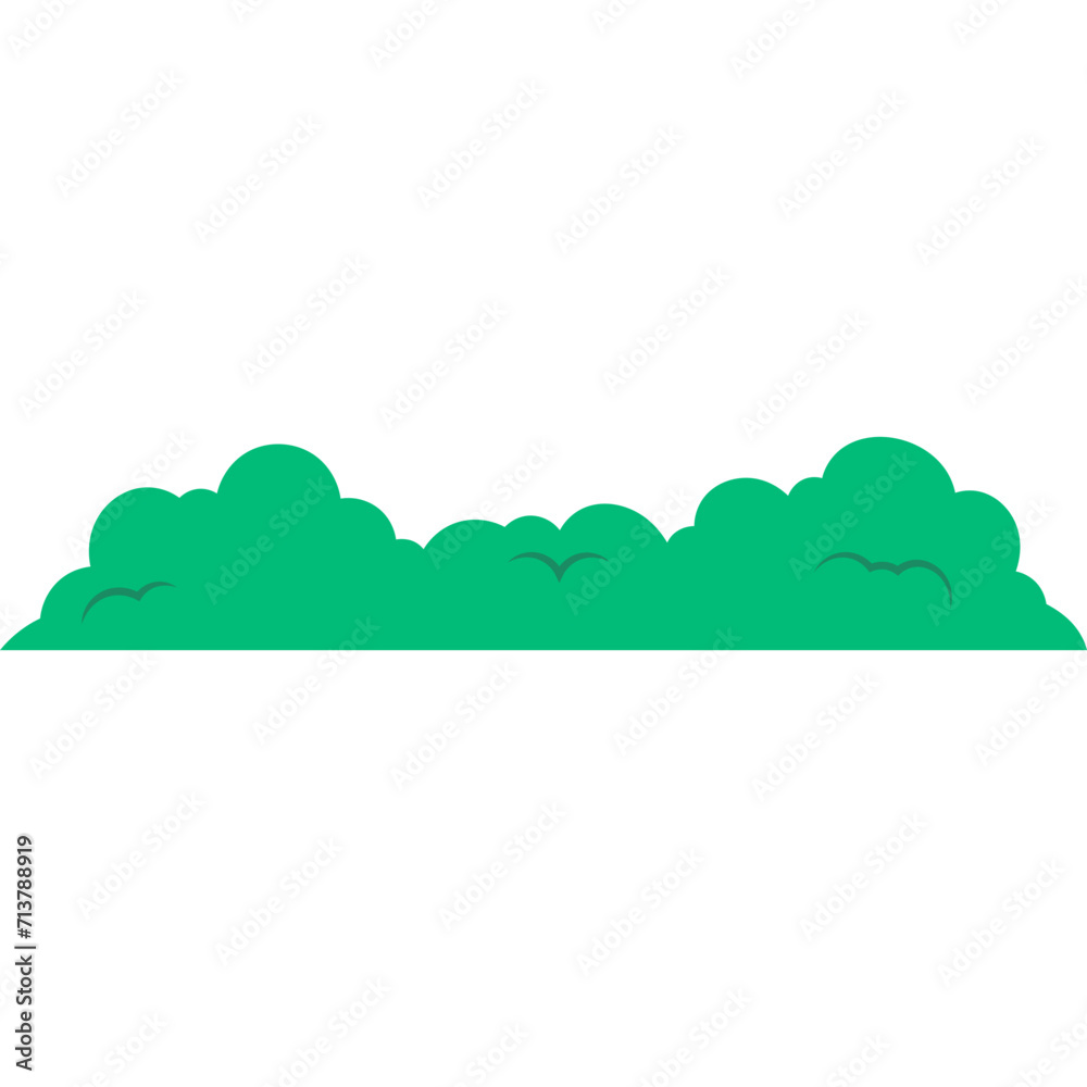 Bushes Grass Illustration