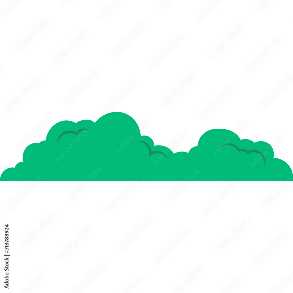 Obraz premium Bushes Grass Illustration