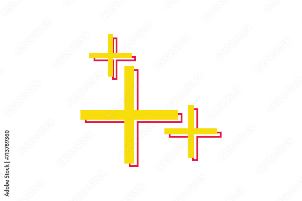Basic Graphic Flat Sticker Design Basic Graphic Flat Sticker Design