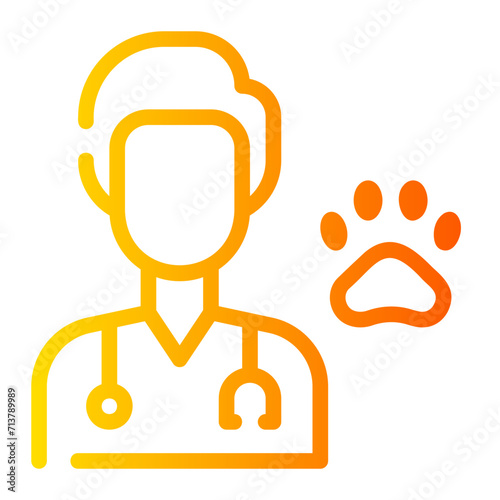 doctor gradient icon