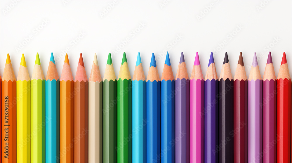 color pencils transparent background 3d rendering on white background color pencils transparent background 3d rendering on white background