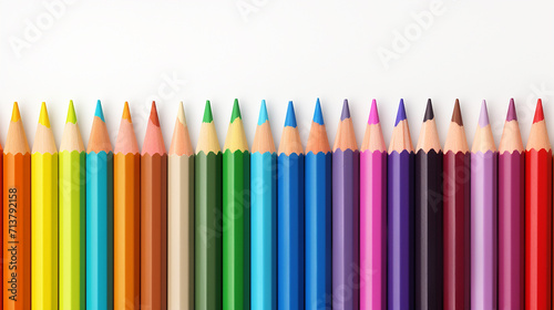 color pencils transparent background 3d rendering on white background
