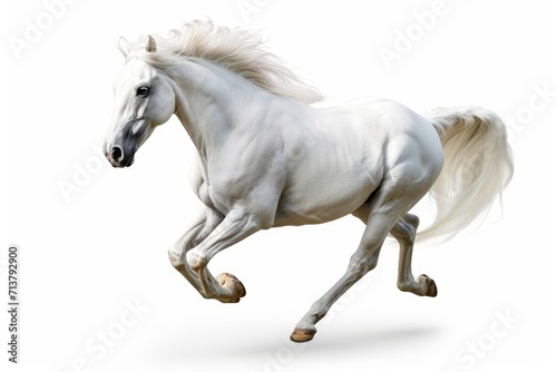 Andalusian horse on a white background. © Lubos Chlubny