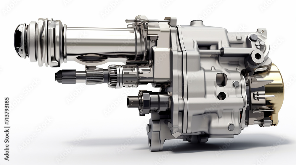 gasoline injector gasoline pump on white background gasoline injector gasoline pump on white background