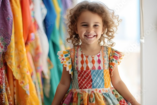 child in a shop