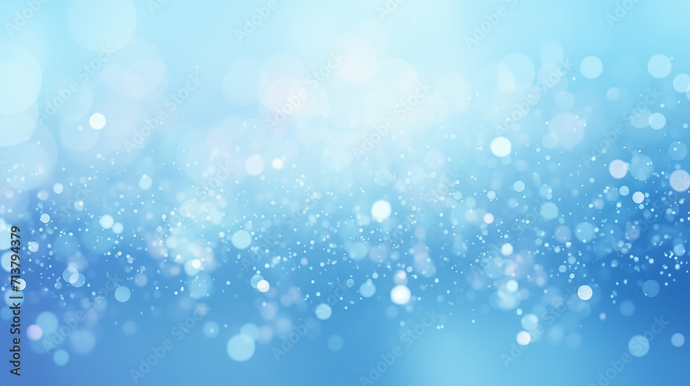 light blue abstract bokeh background 3d rendering