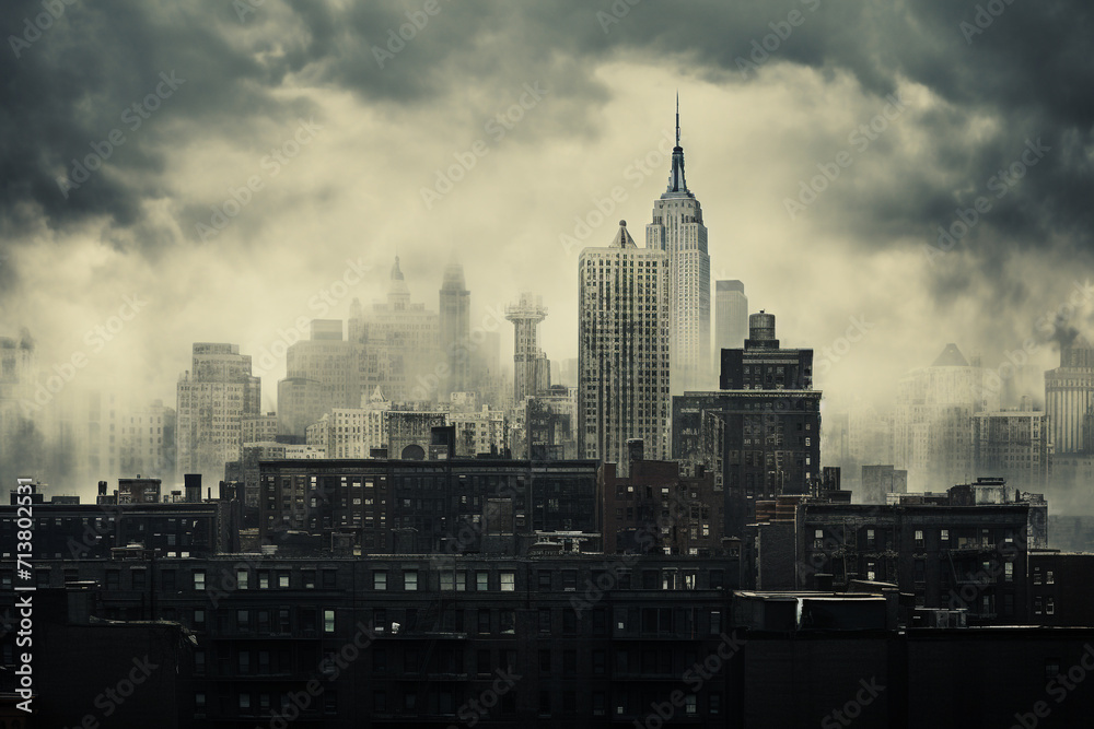 Obraz premium Landscape Image of buildings in the city