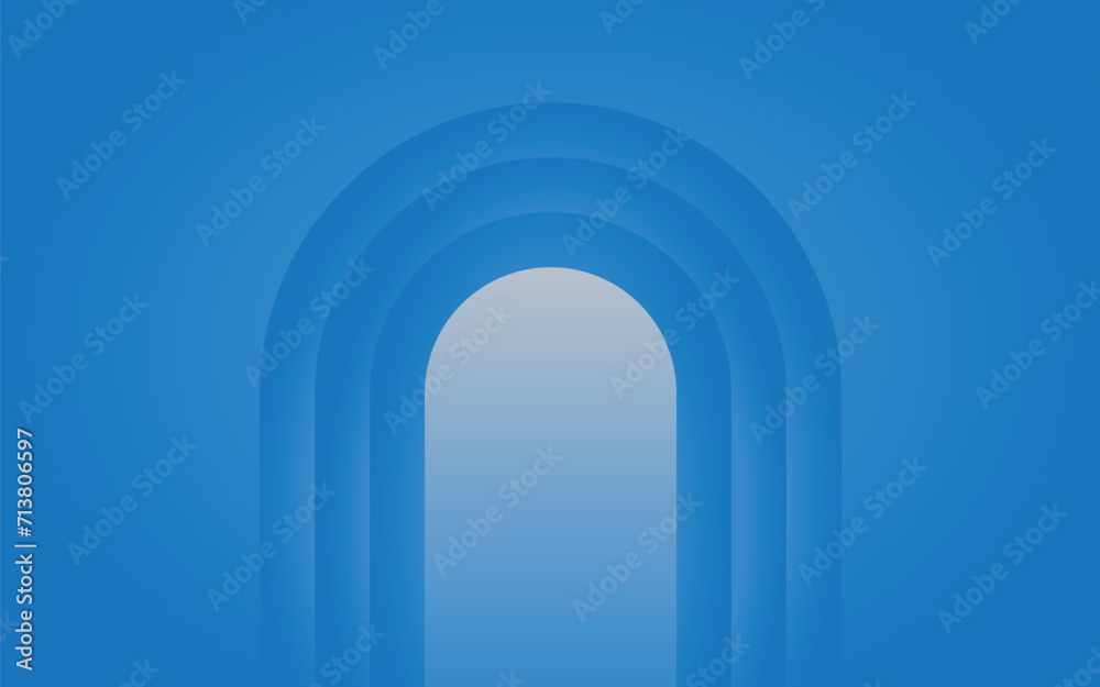Minimal Blue Gate Background