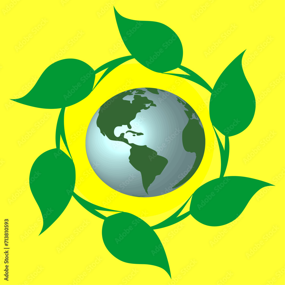 earth hour, environment protection, green life concept, vector illustration earth hour, environment protection, green life concept, vector illustration