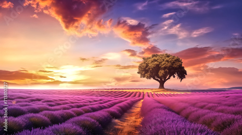 Lavender flowers represent purity, silence, devotion, serenity, grace, and calmness. © pasakorn