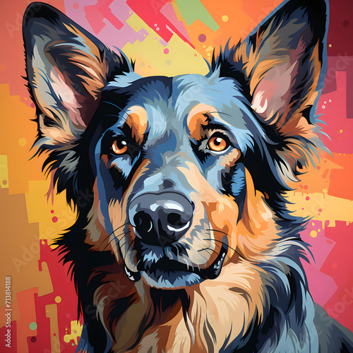 Abstract Portraits of Pet Dogs 