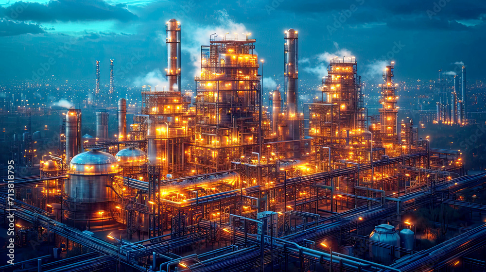 Oil and gas industry, Refinery plant