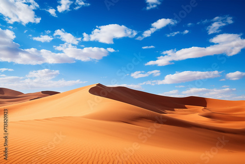 stunning desert photo under blue sky © bojel