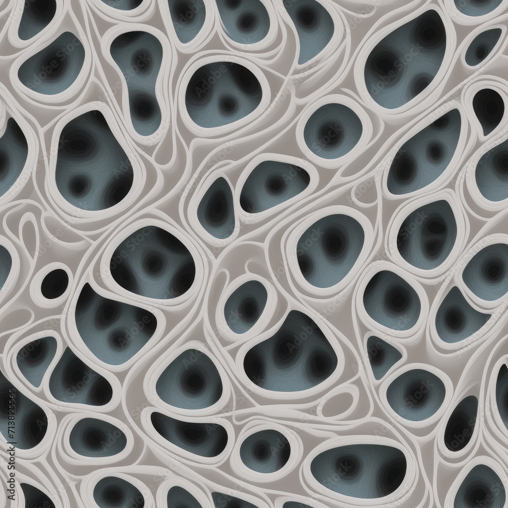 Organic forms. Abstract seamless pattern. AI generated. Organic forms. Abstract seamless pattern. AI generated.