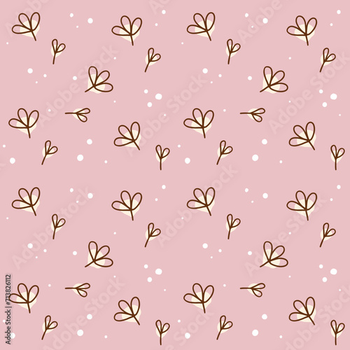 cute flower seamless parttern. Pattern for textiles, wrapping paper, wallpapers, backgrounds
