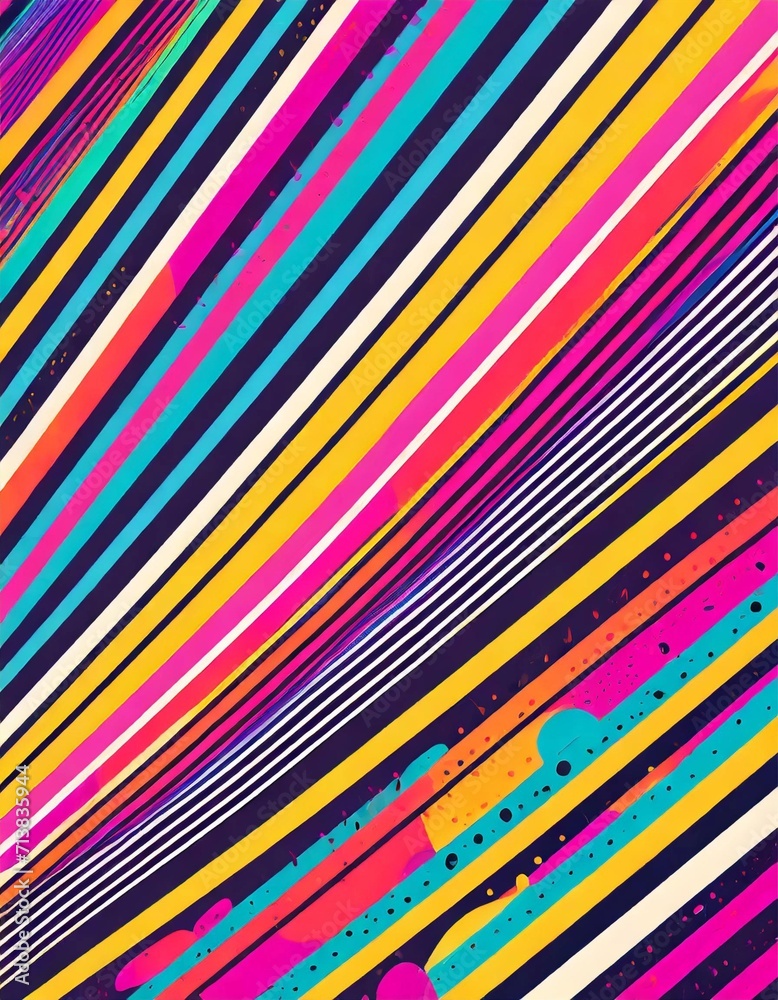 Obraz premium abstract colorful background with stripes and lines
