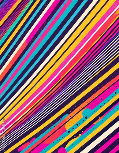 abstract colorful background with stripes and lines