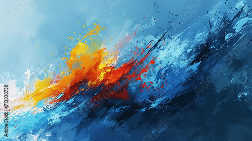 Abstract Grunge blue vector background