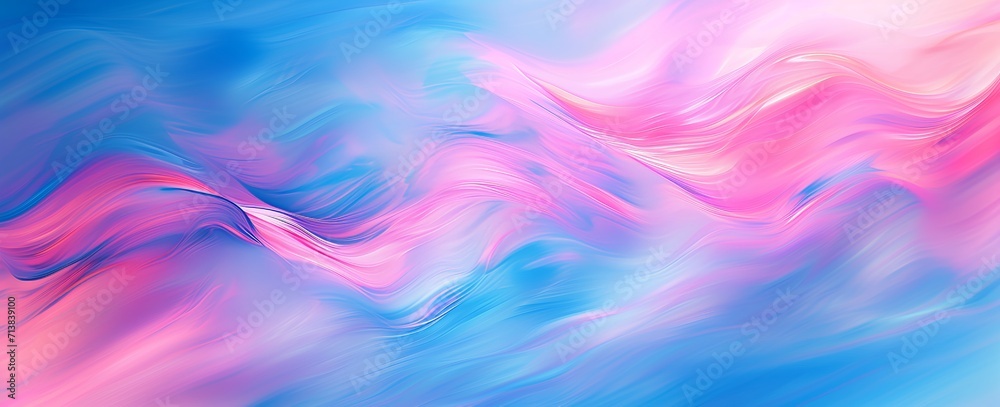 Abstract Artistic Wave in Pink and Blue Abstract Artistic Wave in Pink and Blue