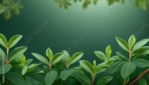 Fresh Foliage Background, green leaf texture; colorful leaves abstract backdrop