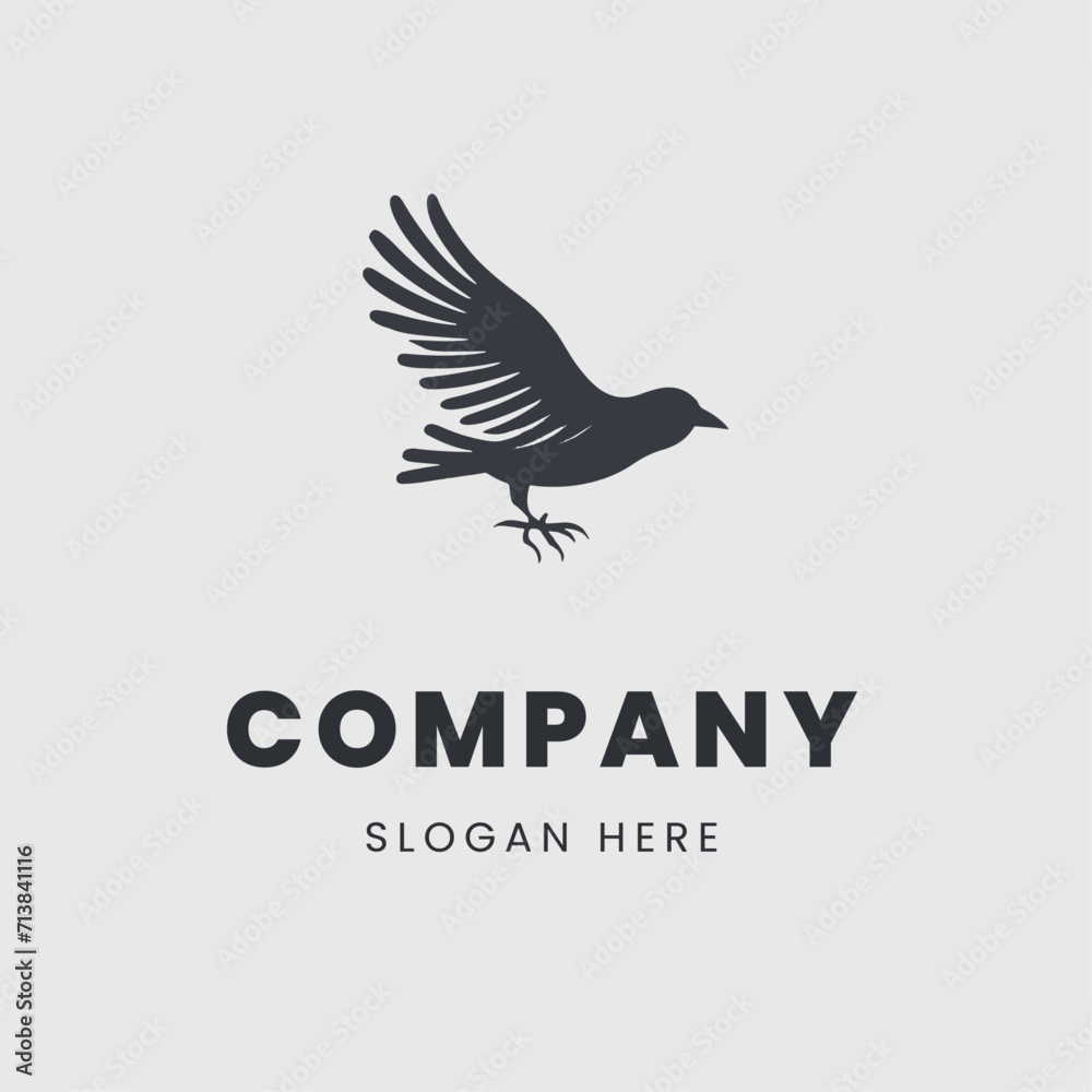 bird logo in a monochrome bird logo in a monochrome