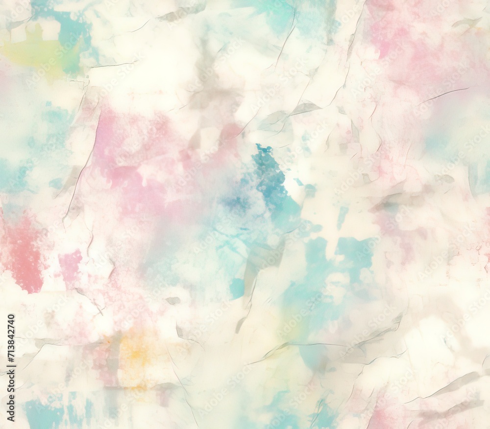 Obraz premium White and Pastel Acid Wash, Fabric Pattern, Seamless Pattern.