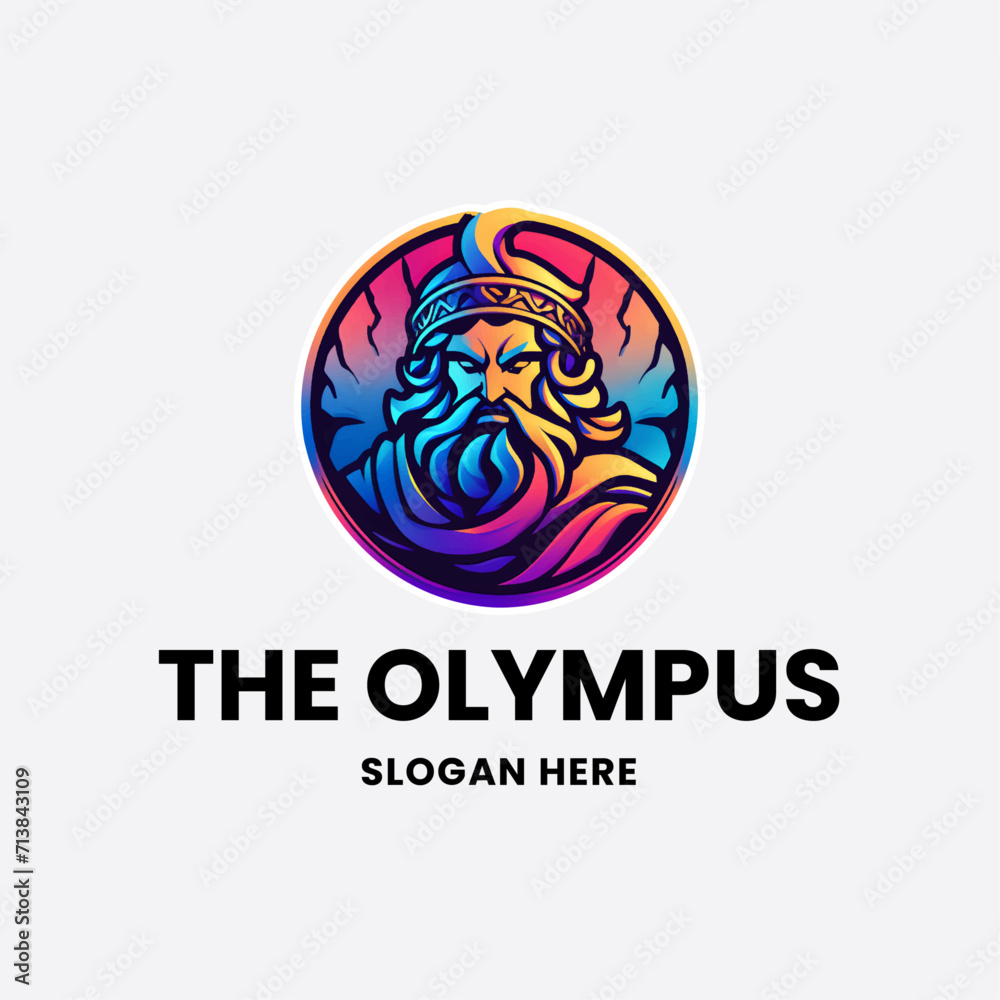 Zeus logo design gradient style