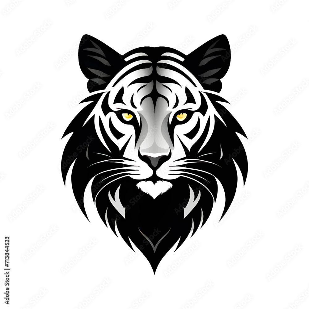 white tiger logo in 3 color