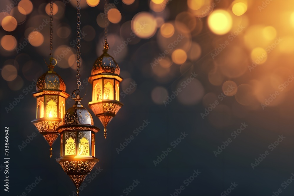 Ramadhan lantern in the night Ramadhan lantern in the night
