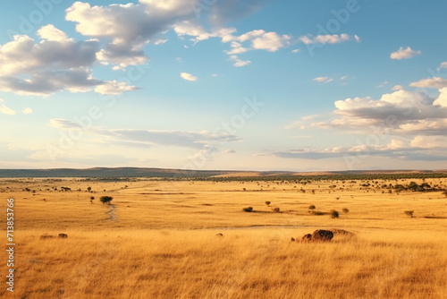 Serengeti national park landscape tanzania africa