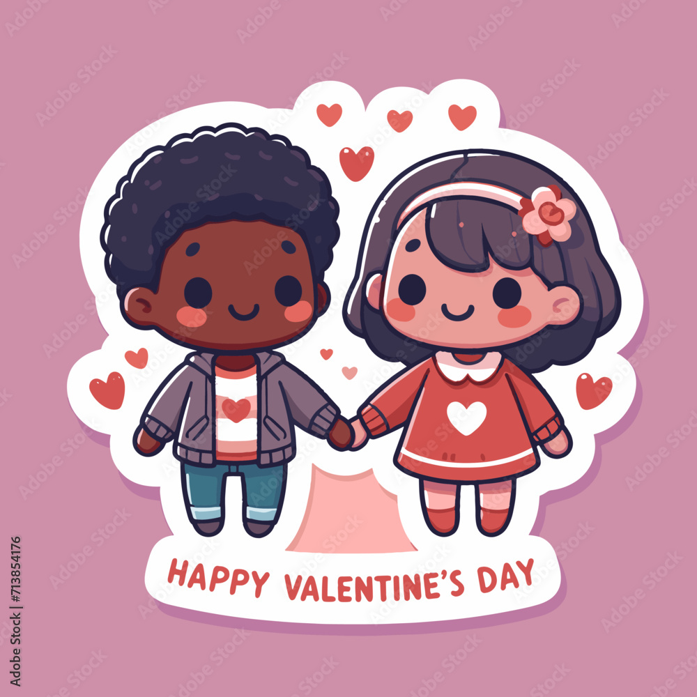 cute illustration of a couple holding hands with a romantic feel cute illustration of a couple holding hands with a romantic feel