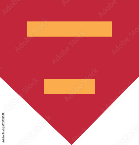 Shoulder pad military officer mark for the YPODEKANEAS OVA (LANCE CORPORAL) insignia rank in the Hellenic Army