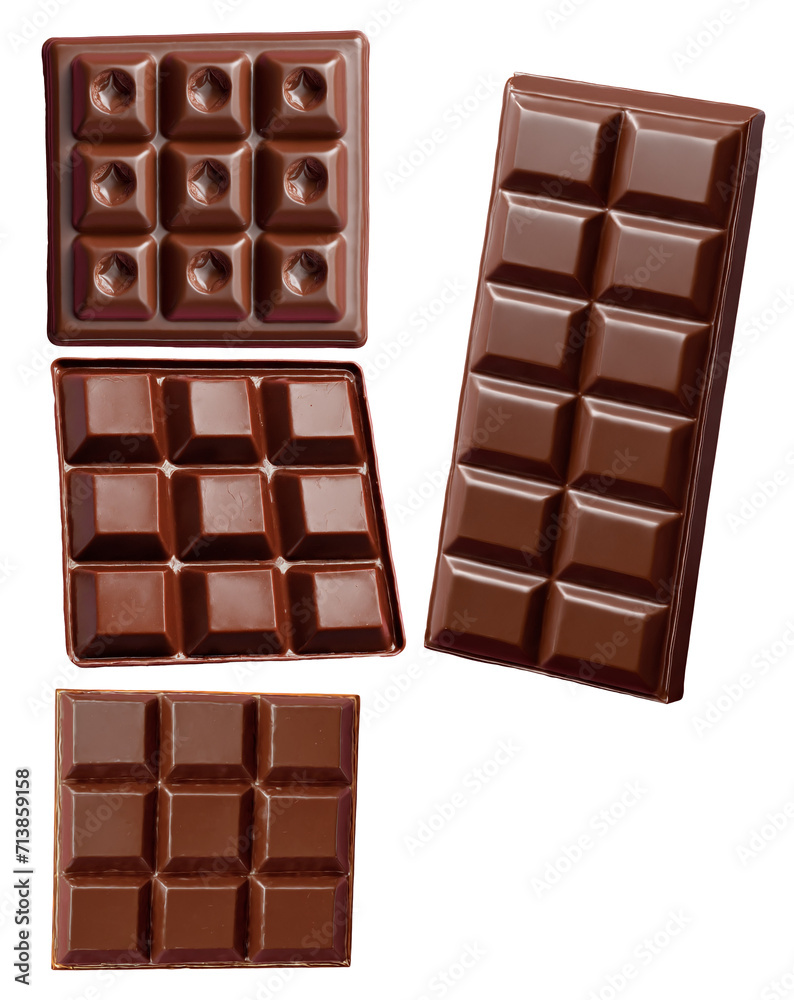 チョコレートバーのセット.generative AI チョコレートバーのセット.generative AI