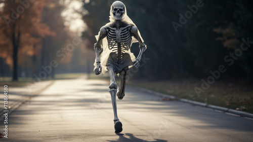 Jogging guy visible skeleton © Cedar