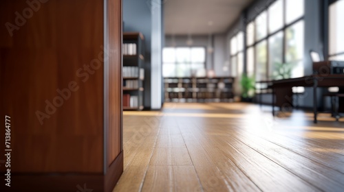 Blurred background  Defocused. Abstract Interior with Window Gradient Glasses View