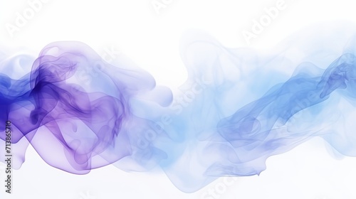 Abstract Blue Waves. Glowing Neon Light Background