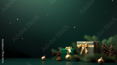 Gift background with copy space for Christmas gifts, holiday or birthday