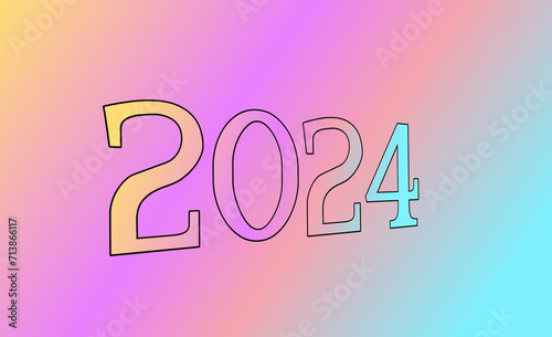 Happy New Year background 2024 