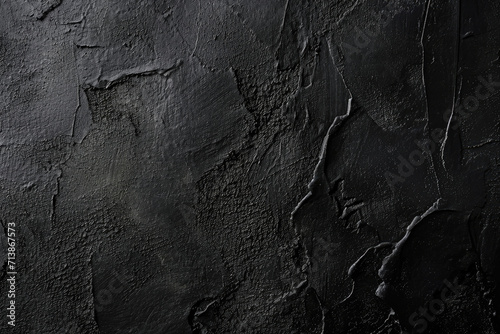 Grunge black concrete wall texture background