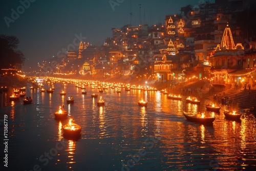 Ganga Aarti ceremony in Varanasi 