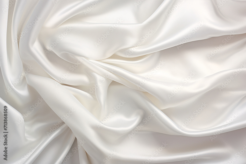 Obraz premium 白いシルクの背景